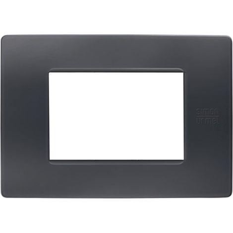 Placca Flexa 3 moduli antracite Nea (1/4)