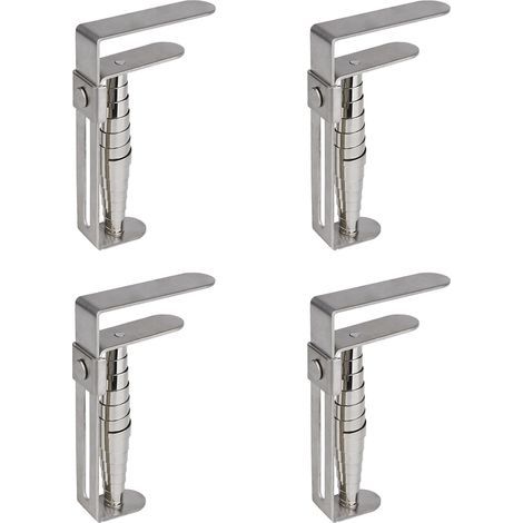 Thick Tablecloth Clip, 4 Piece Outdoor Table Cloth Clip, Stainless Steel Table Cloth Clip, Table Cloth Clip for Garden Table/Parties/Picnic/Eating (1/5)
