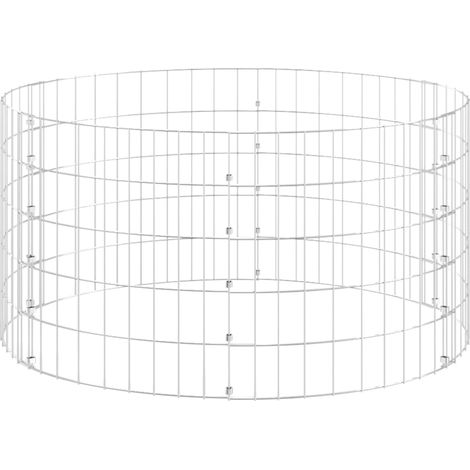 Garden Composter Ø100x50 cm Galvanised Steel vidaXL