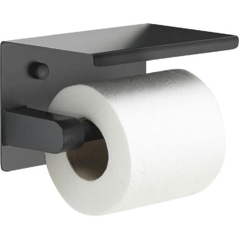Portarotolo da muro in metallo e resine termoplastiche HO24 Gedy serie HOT Nero Matt