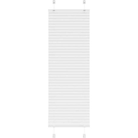 4015489 Store plissé blanc 45x150 cm largeur du tissu 44,4 cm polyester (1/5)