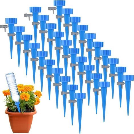 Goutte a Goutte Bouteille 30 Pcs goute a goute arrosage bouteille, Goutte a Goutte Jardin, Réglable Goute a Goute Arrosage Bouteille, d'Arrosage Arrosage Automatique Interieur Extérieur (1/5)