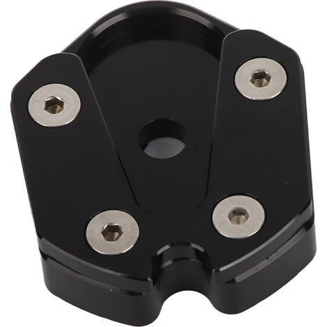 Verbreiterte seitliche Fußraste für Motorräder, stabile CNC-gefräste Aluminiumhalterung, vergrößerte schwarze Halterung für Zweiräder. (1/5)