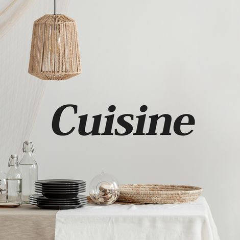 Sticker Mural - Cuisine - 307x1403 cm - Noir (1/3)