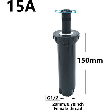 (G x 15A) Buses de rechange pour arroseurs escamotables, orientables de 0 à 360°, pour jardin, parc, ferme, pelouse et cultures. (1/5)