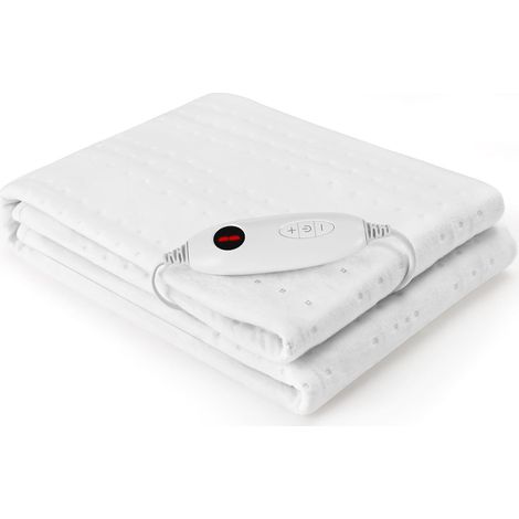 Surmatelas chauffant 150 x 80 cm - 100 W - Lavable en machine - Pour lit simple - Avec arrêt automatique de 8 heures - 6 niveaux de température - Contrôleur amovible (1/5)