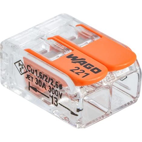 Accessori di connessione Wago s221 2 punti test leva (1/2)