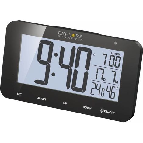 Explore Scientific RDC1004BLK Wecker Digitaler Wecker Schwarz
