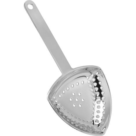Dreieckiges Cocktailsieb aus Edelstahl, feine Filtration, dekoratives Design für Bar und Zuhause, Hochglanzpoliert (1/5)