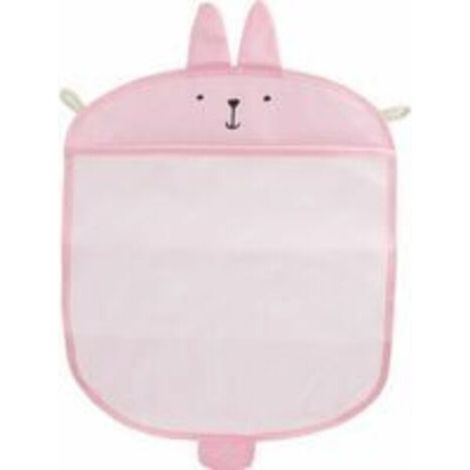 Rangement pour jouets de bain Organisateur de jouets pour bébé Salle de bain Porte-sac suspendu en filet Rose (1/5)