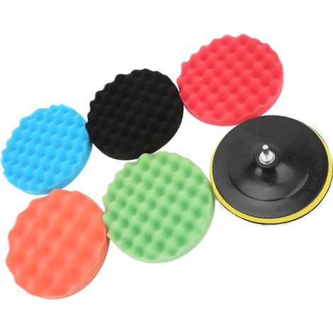 Ensemble de 8 pièces comprenant une éponge à polir, une rallonge et un tampon de polissage de 18 cm (7 pouces). (1/5)