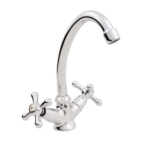 Hydroland B205 Mitigeur évier cuisine chromé rétro (1/2)