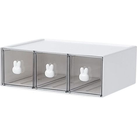 Organiseurs de Placards.Boite à Thé avec.Boite de Rangement Cuisine pour sachets de thé.café.etc.Casier de Rangement pour cuisine/salle de bain/dressing/Bureau. etc.(blanc) (1. 3drs) (1/5)