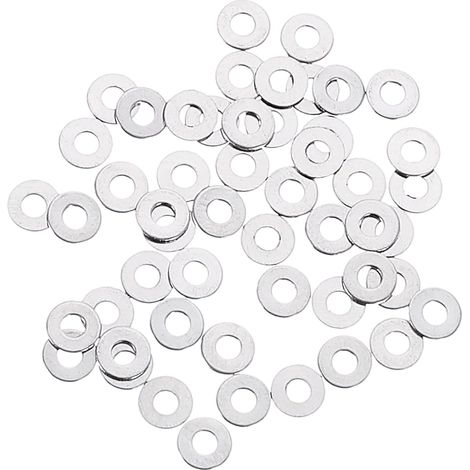 50 Pcs Rondelles Plates M1.6 1.6x4x0.3mm En Acier Inoxydable 304 (1/5)