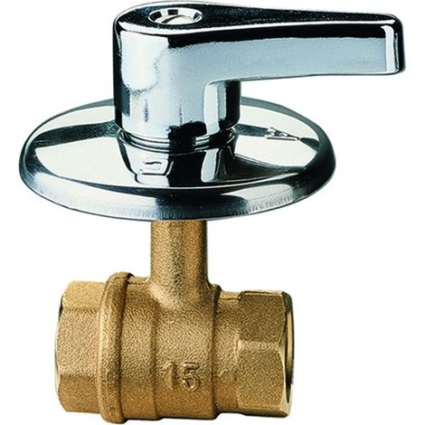 Rubinetto Arresto Incasso a Sfera in Ottone con Maniglia 3/4 ITAP