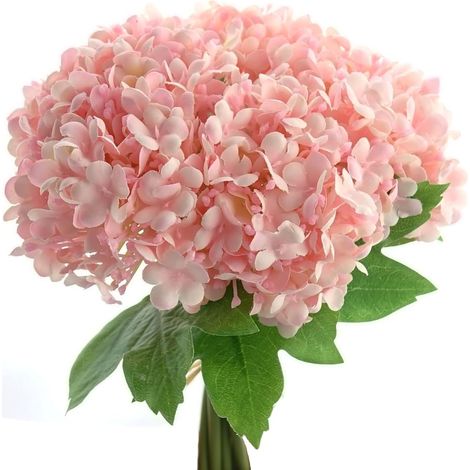 GASPER Schneeballstrauß Rosa 23 cm im 5er Bund - Kunstblumen
