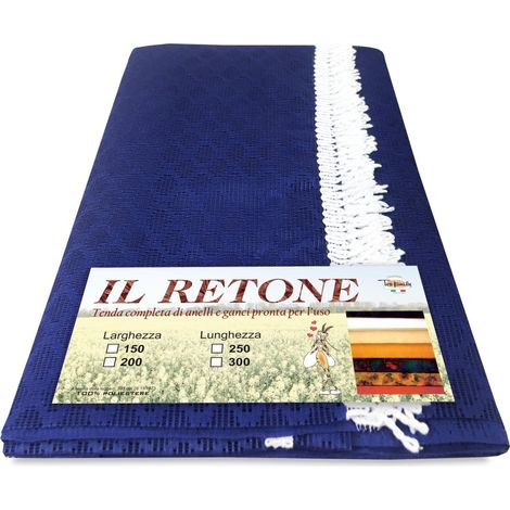 TENDA rete ZANZARIERA da esterno GIARDINO BALCONE rombo unito BLU cm.150X250 qualità extra