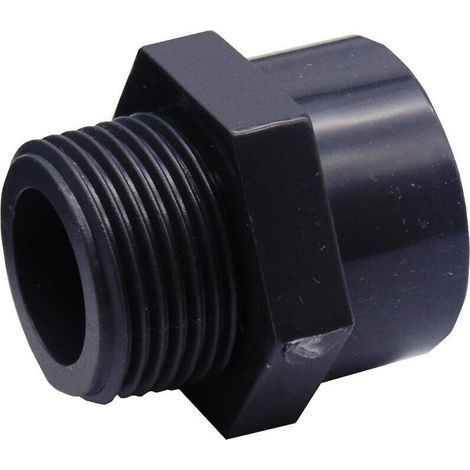 Raccord PVC filetage extérieur DN32, manchon mixte avec diamètre intérieur 40mm, adaptateur tuyauterie durable pour eau et plomberie (1/4)