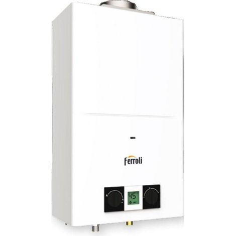 Ferroli Scaldabagno a Gas a Camera Aperta Pegaso Eco 11 Litri GPL Low NOx GCC1MLAA
