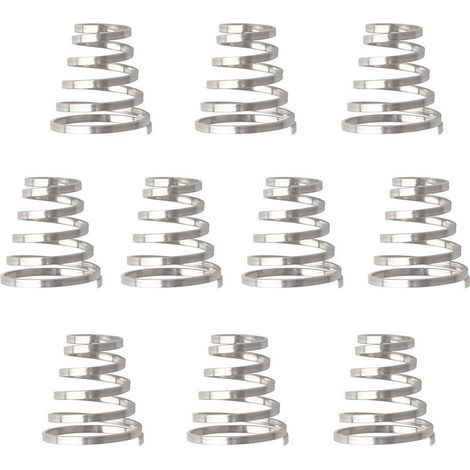 10pcs Stainless Steel Bicycle Wheel Springs, Skewer Hub Spring Quick Release Bicycle Spring for Mountain Road Bike (1/4)