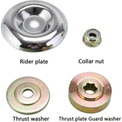 4 Pièces Tondeuse de Rechange Boîte de Vitesses écrou à écrou de Jardin Outil de Désherbage Universel pour Adaptateur de Lame de Tondeuse à Gazon