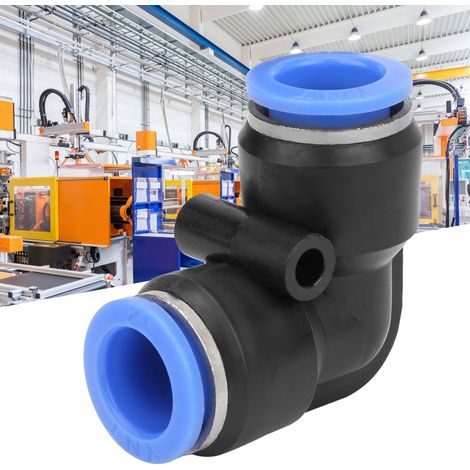 10 Stück Kunststoff-Winkelverbinder für Druckluftschläuche, Verbinder PV-12 (12 mm) (1/5)