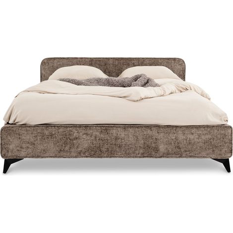 Lit double LEVERDA Brun 140x190 cm (1/5)
