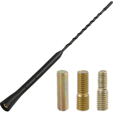 Antenne Voiture 28 cm, Antenne Voiture Courte, Antenne Radio Voiture Étanche, Mini Antenne Radio avec Signal, Compatible avec Tous Les Modèles (1/5)