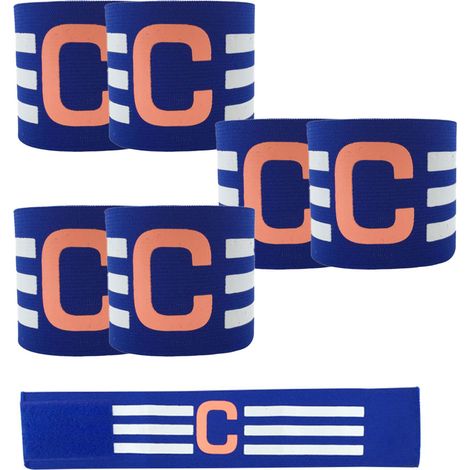 Bracelet Capitaine - Bande Élastique en Nylon avec Fermeture Velcro - Pour Football Rugby Handball et Autres Sports Collectifs - Taille Unique (1/5)