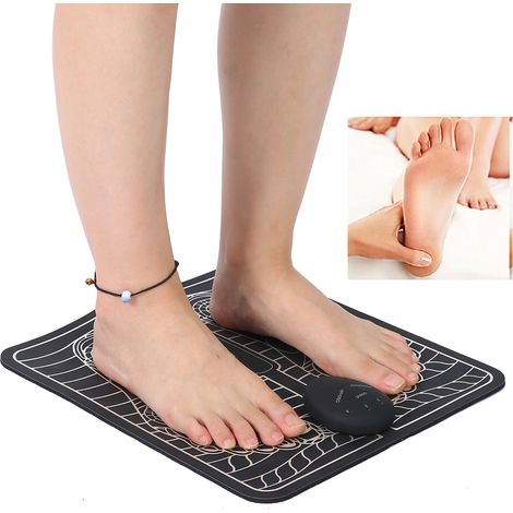 Tapis de Massage EMS pour Pieds - Soulagement Douleurs Musculaires et Fatigue - Appareil de Massage Portable à Piles (1/5)