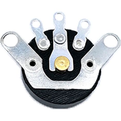 Potentiomètre RV16K2, diamètre 16 mm, broche plate, sans interrupteur potentiomètre B50K, contrôle de volume à cinq broches avec réglage rotatif. (1/2)