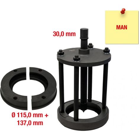 Extracteur de palier de roulement à bille de différentiel pour MAN, 12 pcs (1/4)