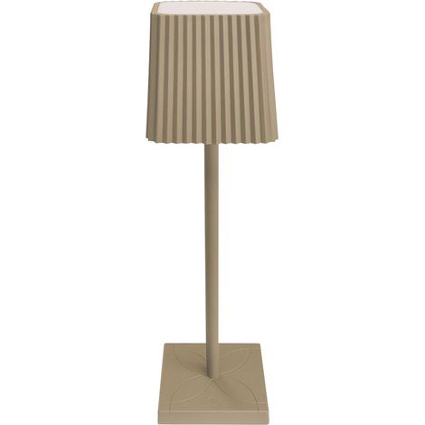 LAMPADA DA TAVOLO A LED TORTORA SENZA FILO DIMMER LUCE CALDA TOUCH RICARICA USB (1/2)