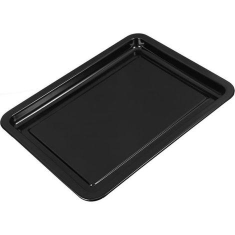 Plat De Cuisson - Émail - Pour Rôtisserie Et Pâtisserie - Noir - 26.9 X 22.7 X 2 Cm - 1 Pièce (1/5)