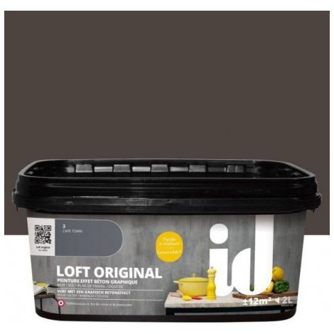Loft Beton Original 2 Liter Wandfarbe Beton-Effekt Loft Beton Original 2 der Marke Les Decoratives - 2 Liter - (Tapei)