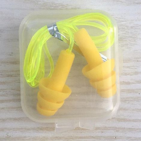 3 Paires Jaune Bouchon Oreille Anti Bruit Bouchons D'oreille Pour Sommeil Dormir Bouchons Oreilles Silicone (1/4)