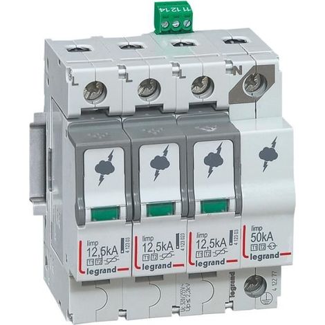 Parafoudre Legrand 412277 Type 1+2 12.5kA 4 pôles