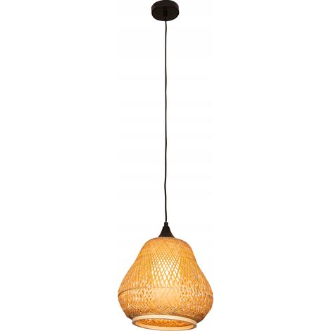 Bambus BOHO Rattan Holz Loft Hängende Deckenlampe