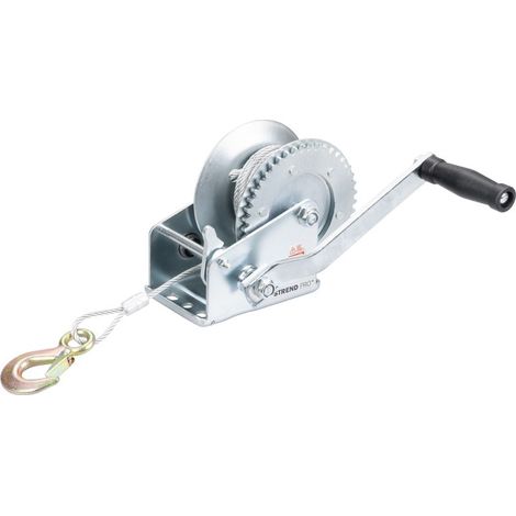 Seilwinde Strend Pro HW-100-800, Ratschen, manuell, Stahlseil L-10 m/4.8 mm, max. 800 kg (1/5)