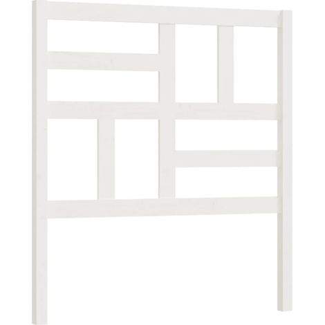 Maison Exclusive - Testiera per Letto Bianca 106x4x104cm in Legno Massello di Pino