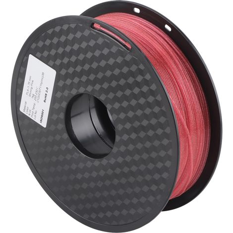 1,75 mm rosa Glitzer-PLA-Seidenfilament, 3D-Druck-Verbrauchsmaterial, Geschwindigkeit 30-70 mm/s (1/5)