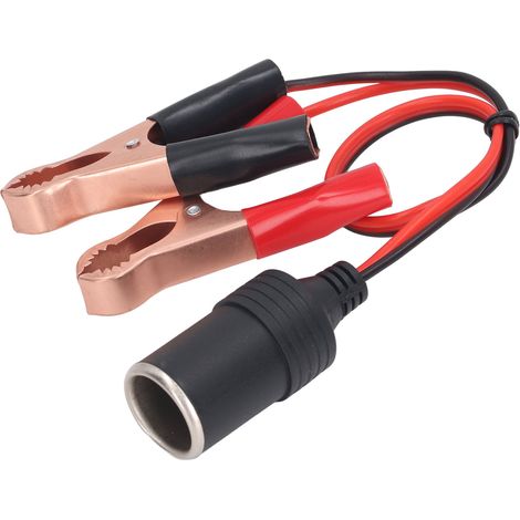 Batterie-Krokodilklemmen-Kabelklemme, weibliche Kfz-Zigarettenanzünderbuchse, Zigarettenanzünder-Batterieadapter, 36 V, 10 A (1/5)