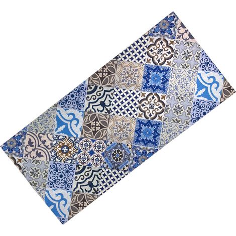 TAPPETO Runner da CUCINA Passatoia Antiscivolo MAIOLICA MARE made in Italy Cm. 50x280 (1/5)