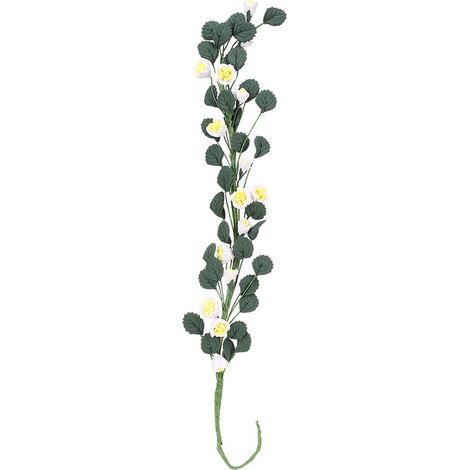 Scène de Jardin Miniature 1:12 avec Balançoire, Chevalet et Guirlande de Roses Décoratives (1/5)