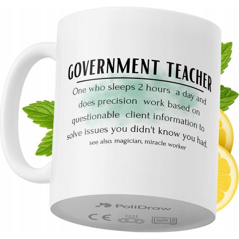 Lustige Kaffeetasse mit witzigem Textdesign für Lehrer im öffentlichen Dienst – ideal für Geburtstage, Namenstage, Feiertage und besondere Anlässe. Hochwertige Tasse für Zuhause, Büro und Arbeit. Farb