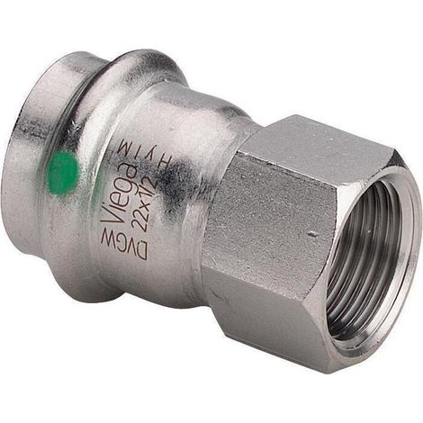 Viega Sanpress Inox Übergangsstück 436667 35mmxRp 1 1/4, Stahl nichtrostend, Mehrkant, SC-Contur (1/5)