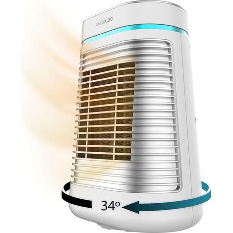 Chauffage céramique tour blanc 1500 W silencieux