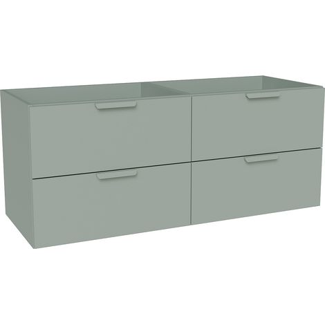 Mobile sotto lavabo sospeso Verde acqua L 120 cm - AVORELI (1/3)