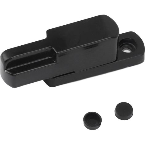 Fensterriegel aus Aluminiumlegierung, T-förmig, universell, kindersicher, als Ersatz für die Haussicherheit (Schwarz).