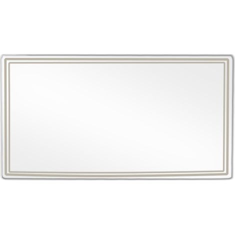 SHINING HOUSE Miroir Décoratif Pare Soleil En Acier Inoxydable pour Pare Soleil Chambre Salle de Bain, Miroir de Courtoisie de Pare Soleil, Miroir Maquillage Voiture Cosmétique Décoratif(Rectangulaire